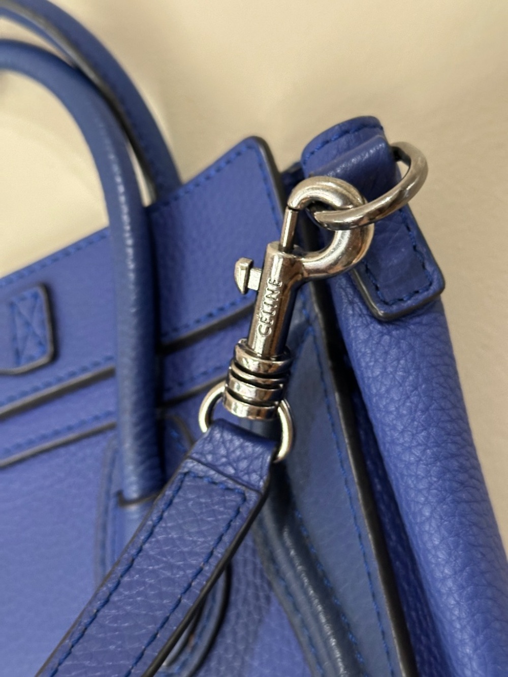 CELINE nano luggage crossbody in a limited edition blue - Picture 9 of 16